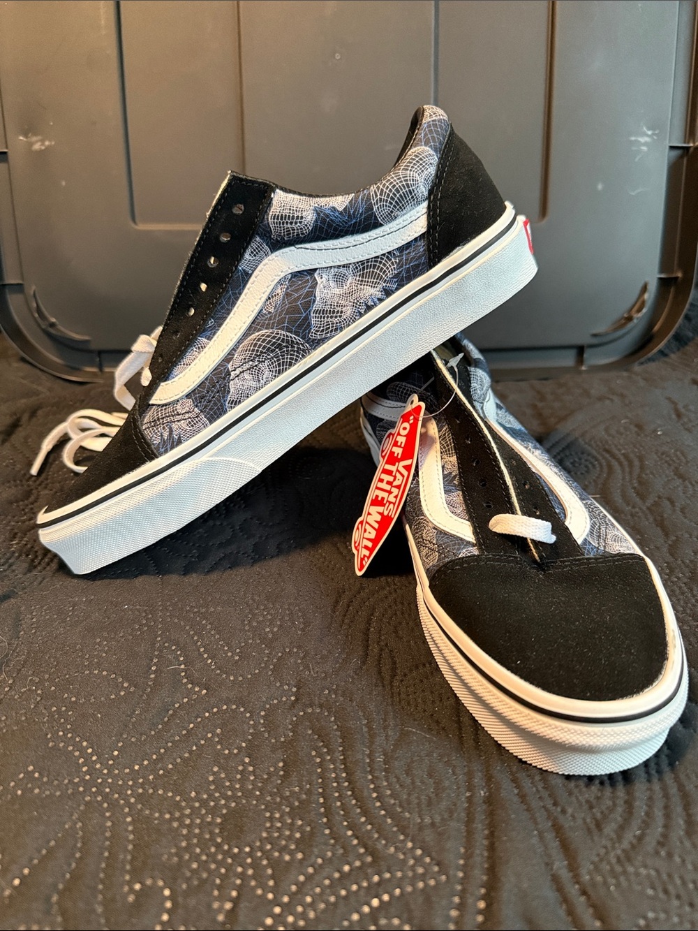 Vans Old Skool Black Navy Skull